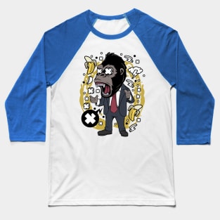 gorilla businessman Baseball T-Shirt